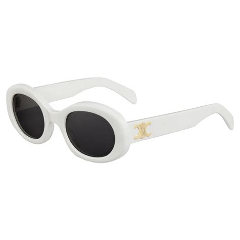 white celine triomphe sunglasses|WOMEN'S LUXURY WHITE TRIOMPHE SUNGLASSES .